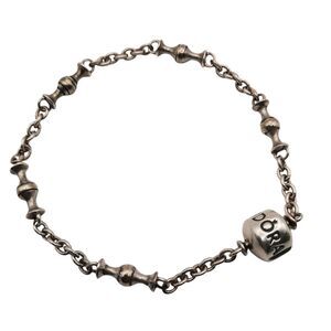Pandora 7.5" 5 Station Clip Capture Bracelet Sterling Silver No Charms 591704